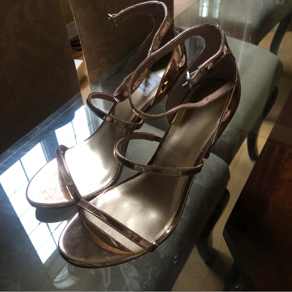 Rose gold heels